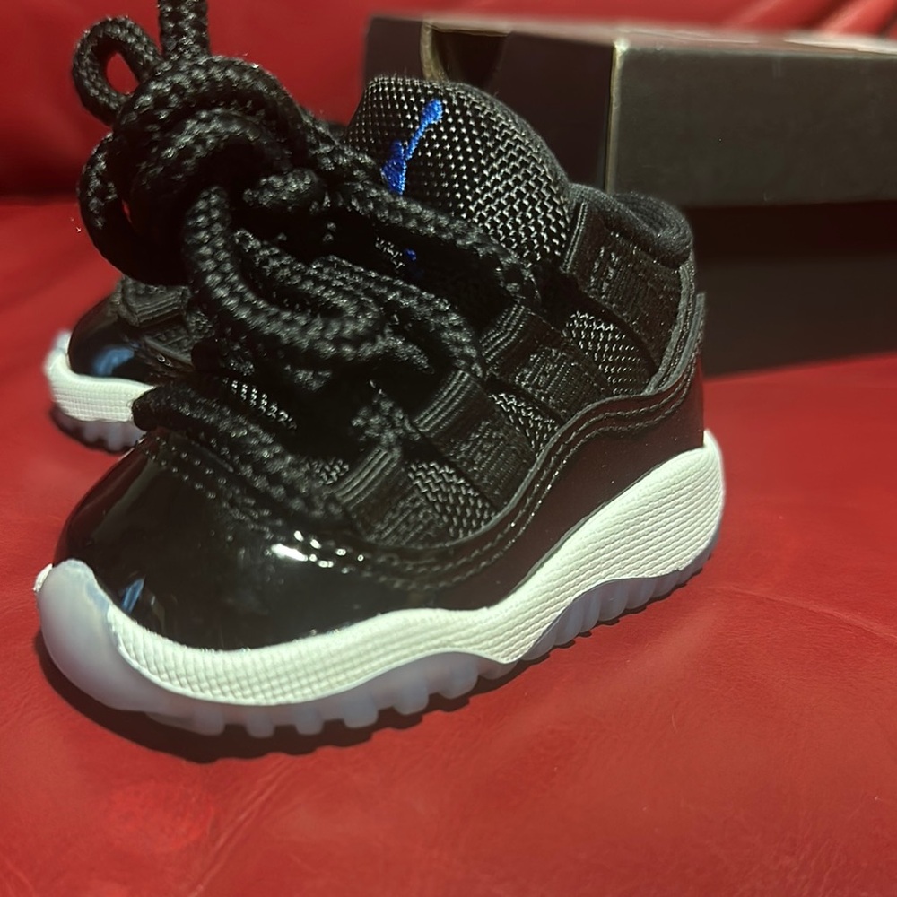 Jordan Black and Blue Sneakers with Breathable Mesh